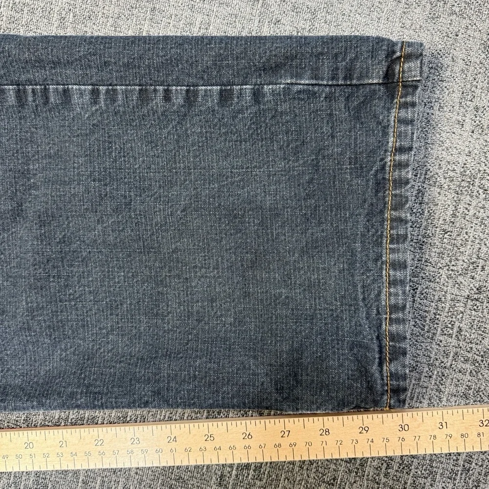 Sinister Brand Jeans Mens 36x30 Blue‎ Straight Leg Money Print Pocket Y2K VTG